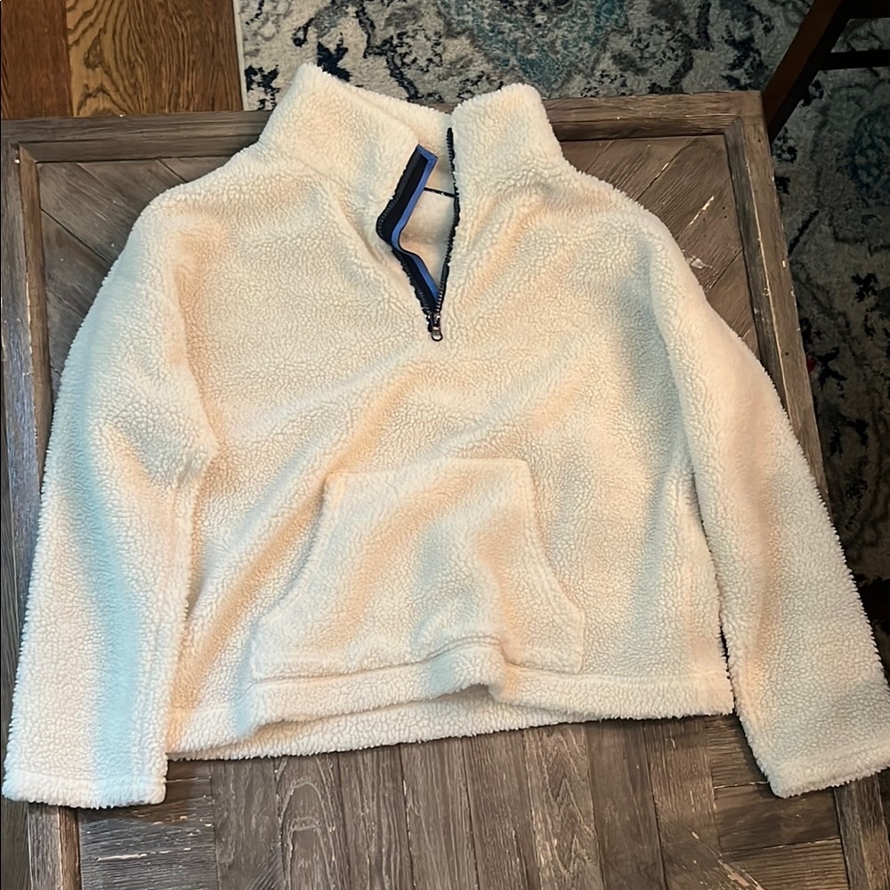 Cozy Cream Quarter-Zip Sweater